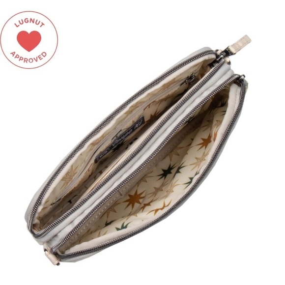 LUG COUPE XL METALLIC CHAMPAGNE SMALL CROSSBODY CHEST BAG BELT BAG NWT - Picture 6 of 8